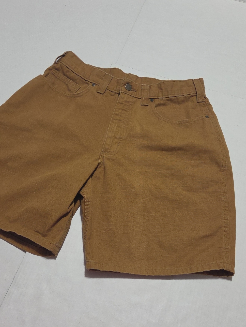 Carhartt Men's Flat-Front Work Shorts — Carhartt Brown